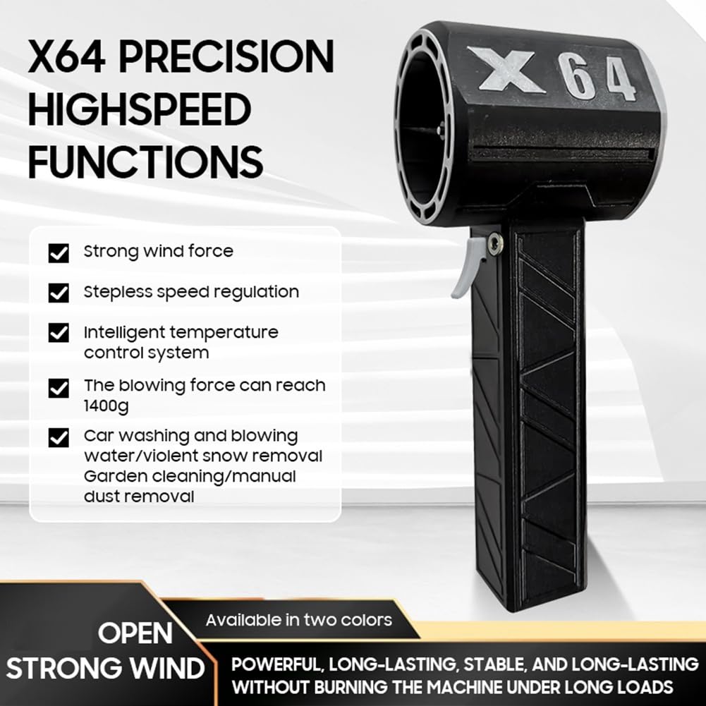 Motore Brushless Potente A Getto Turbo Mini X64 con Spinta Istantanea di 1,4 kg/S e Potenza di 1000 W, velocità del del Soffiatore di Plastica, Spina EU.