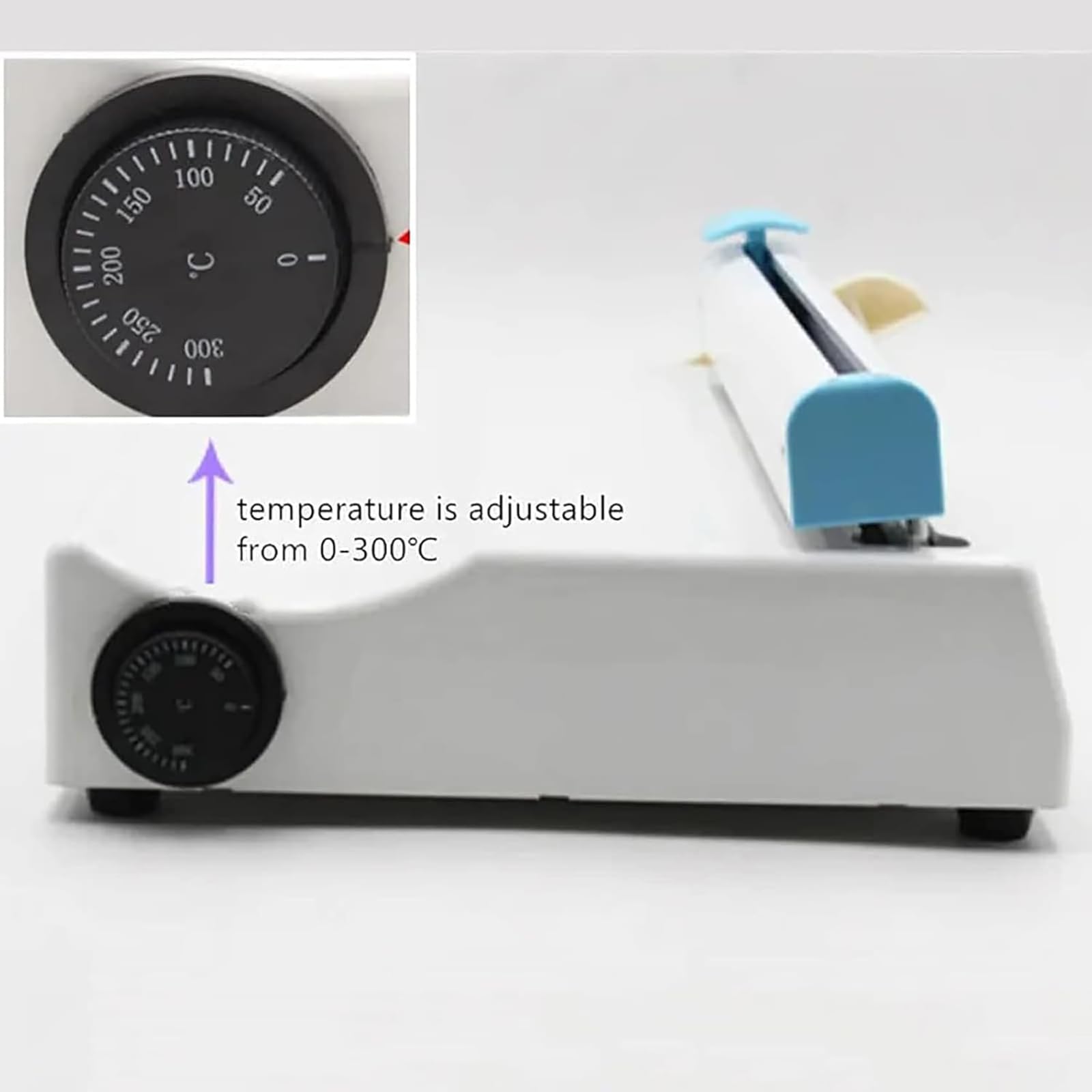 MObyat Machine De Scellage Dentaire, Machine De Scellage De Sacs Thermiques Continus, Largeur D'indentation 10 Mm/Largeur Scellage 300 Mm/température Réglable 300 ℃, pour Clinique, Hôpital