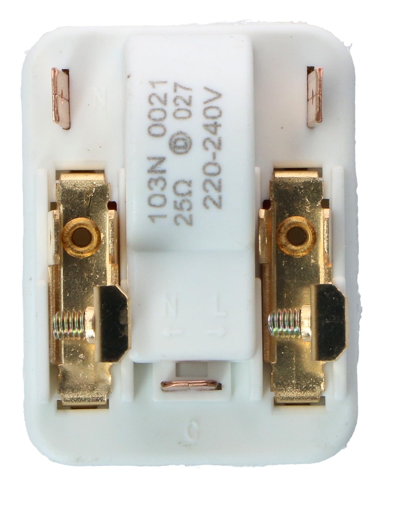 Relé de arranque universal para compresor de nevera o congelador, 103N0021, terminales macho 4,8 mm