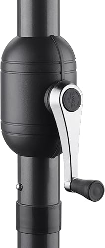 Miniatura 6 de Diophros Solar Powered Double-Sided Patio Umbrella, Outdoor Large Market Umbrella with LED Lights, LED Rectangular Aluminum Twin Patio Umbrella with