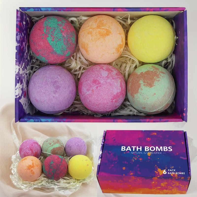 Amazon.com: Mother's Day Bath Bomb Gift Set – 10 Handmade Bath Bombs with Natural Ingredients, 5 ...