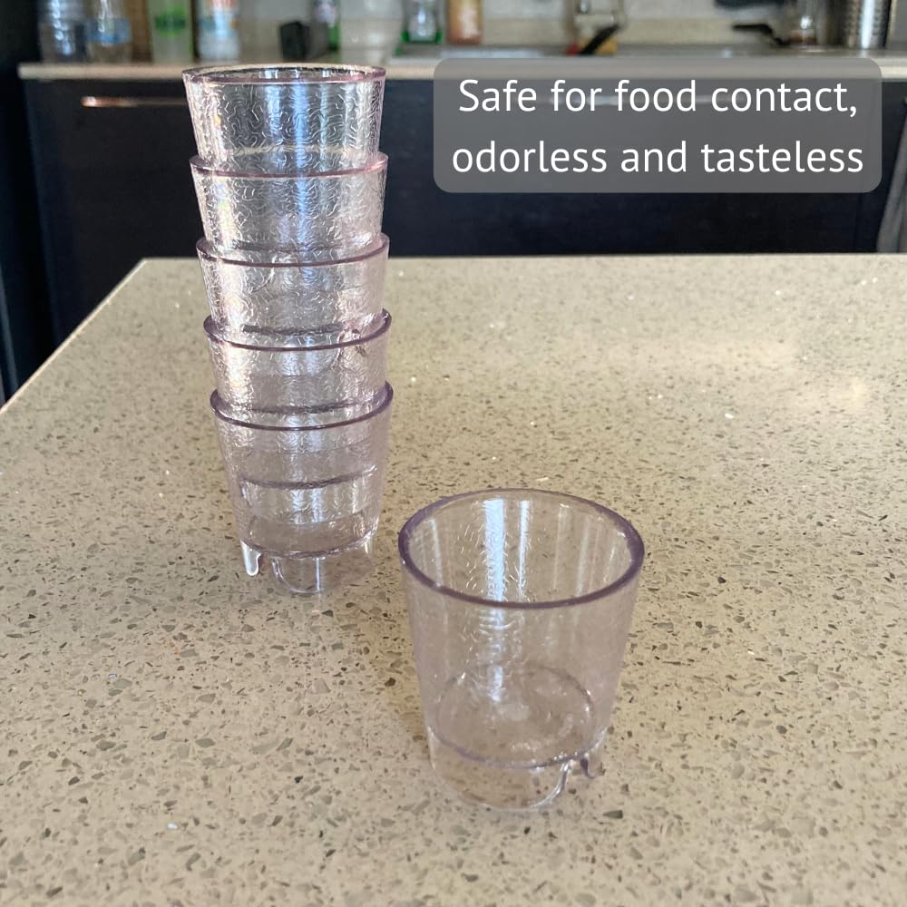 bicé BiceCrystal Drinking Cups, Dishwasher Safe, Unbreakable, Environment-Friendly | 100% Recyclable Drinking Glass | Sustainable Tumbler, Made in Italy, 40cl, Transparent (3cl (1.01 fl oz))