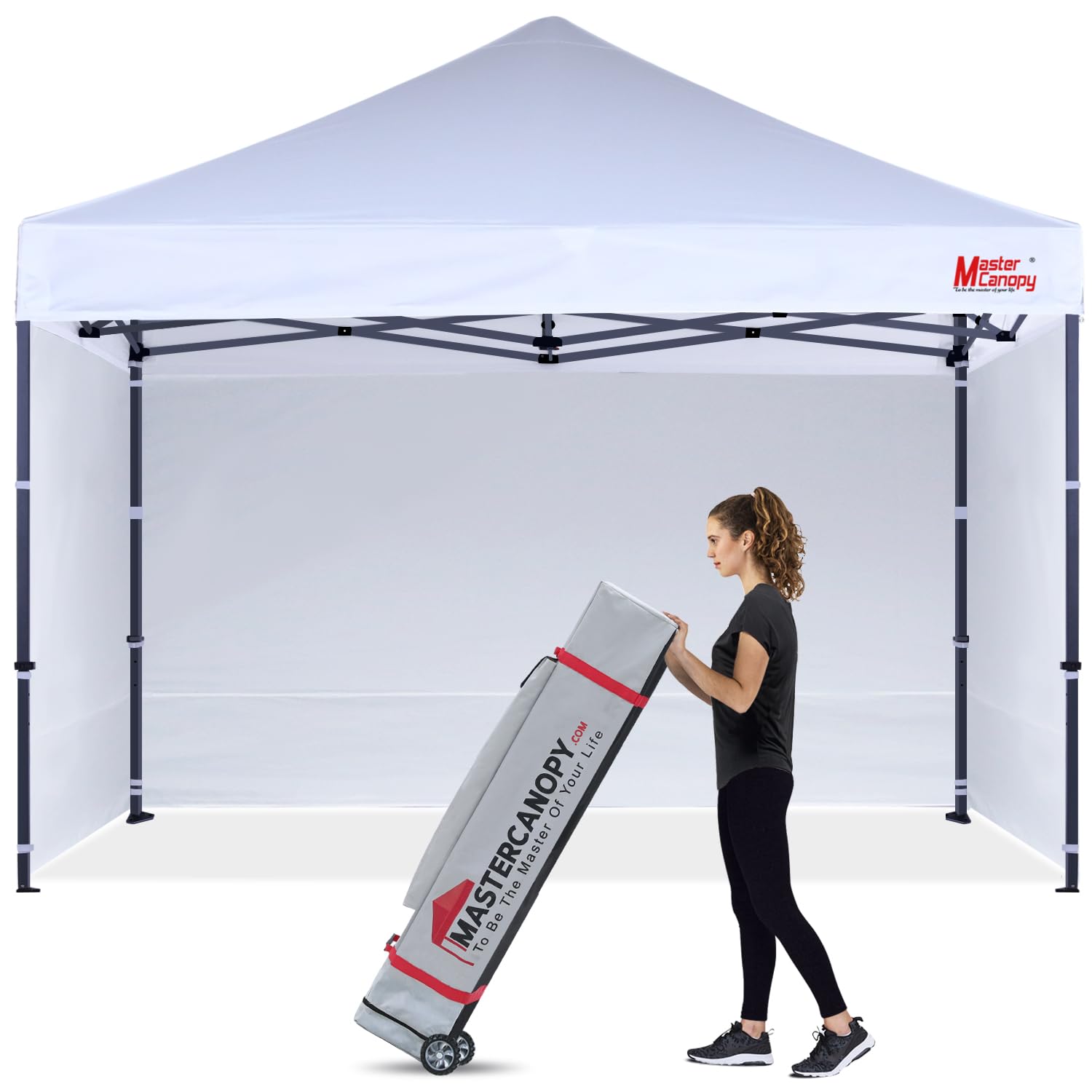 Photo 1 of MASTERCANOPY Heavy Duty Pop-up Canopy Tent with Sidewalls(12x12,White) 12x12 White