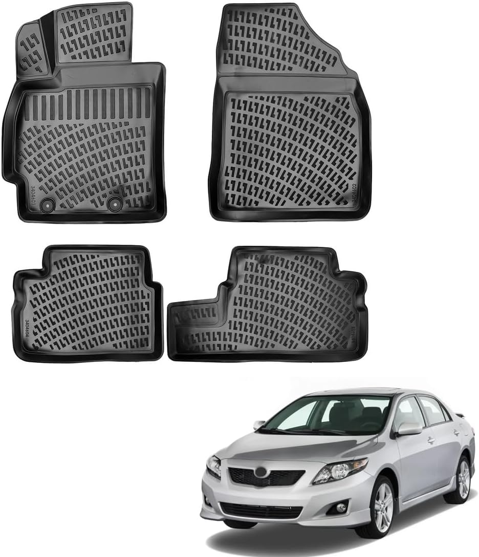 Tapis De Sol 3D Pour Toyota Corolla 2000-2006 – Protection Tout Temps, Antidérapant