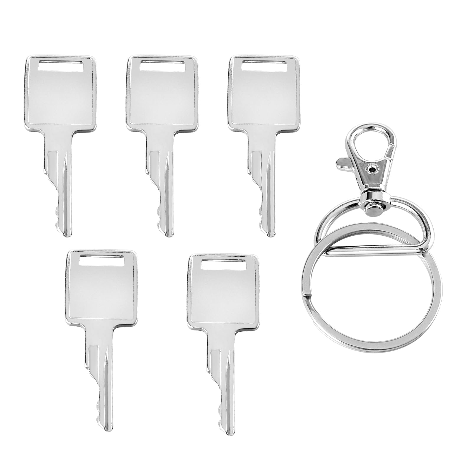 5 PCS 6693241 6709527 D250 Ignition Key Set, Replaces A77313 307852A1 714602, Compatible with Bobcat Case IH Terex JLG Grove Skid Steer Loader Tractor Forklift Mini Excavator