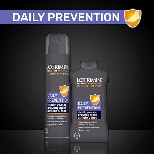 Miniatura 6 de Lotrimin Athlete's Foot Daily Prevention - Botella de polvo medicada para pies, 3 onzas, paquete de 4