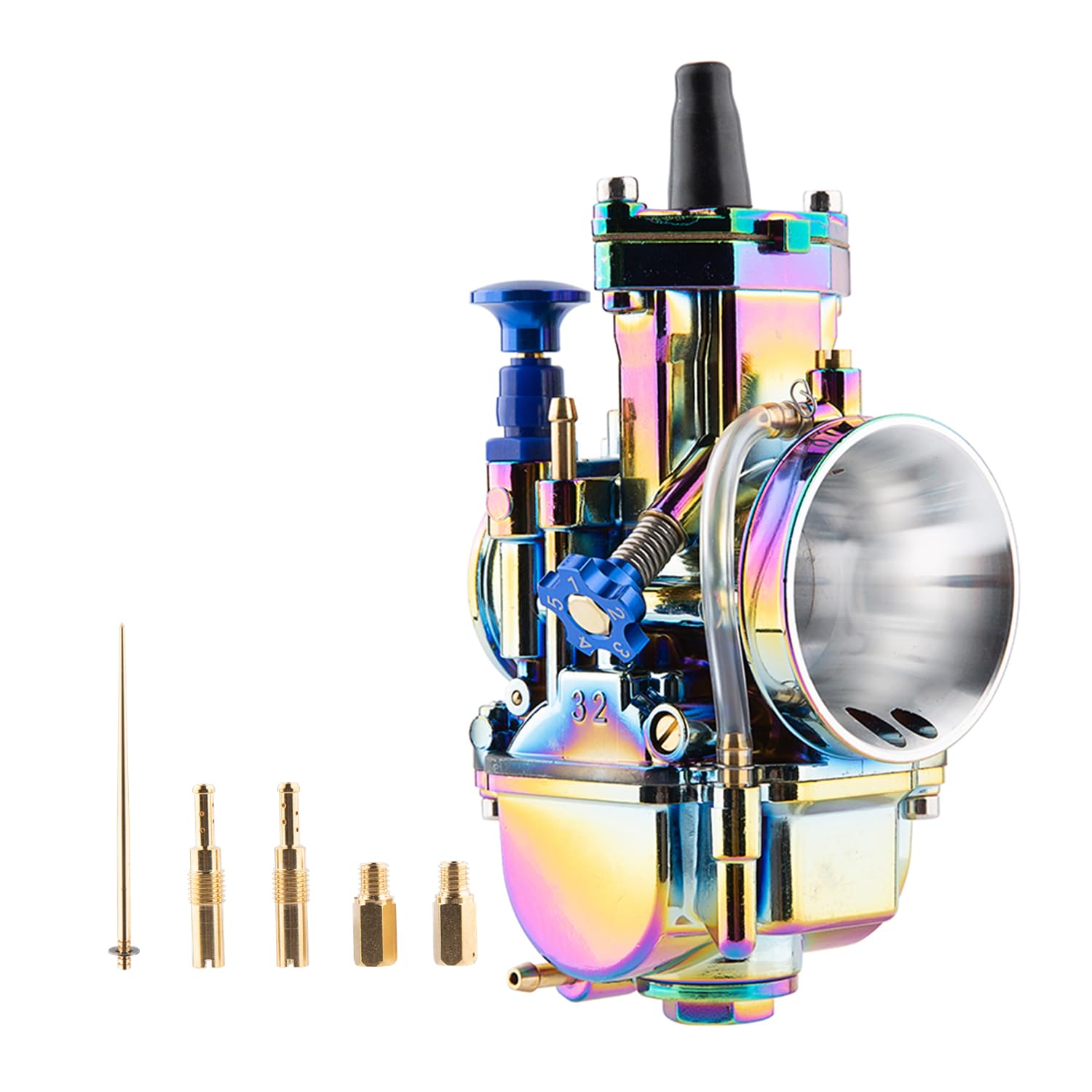 PWK 32MM Carburetor High Performance 2-Stroke 4-Stroke Engine Carb for 125cc-200cc Dirt Pit Bike Mini Bike Motocross ATV Scooter