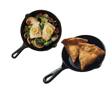 2 Melamine Serving Pan Platter Set for Snacks and Sweets, Plates/Tray for Party and Daily use Serving Platter, Unbreakable (Matt Black, 2 PCS)