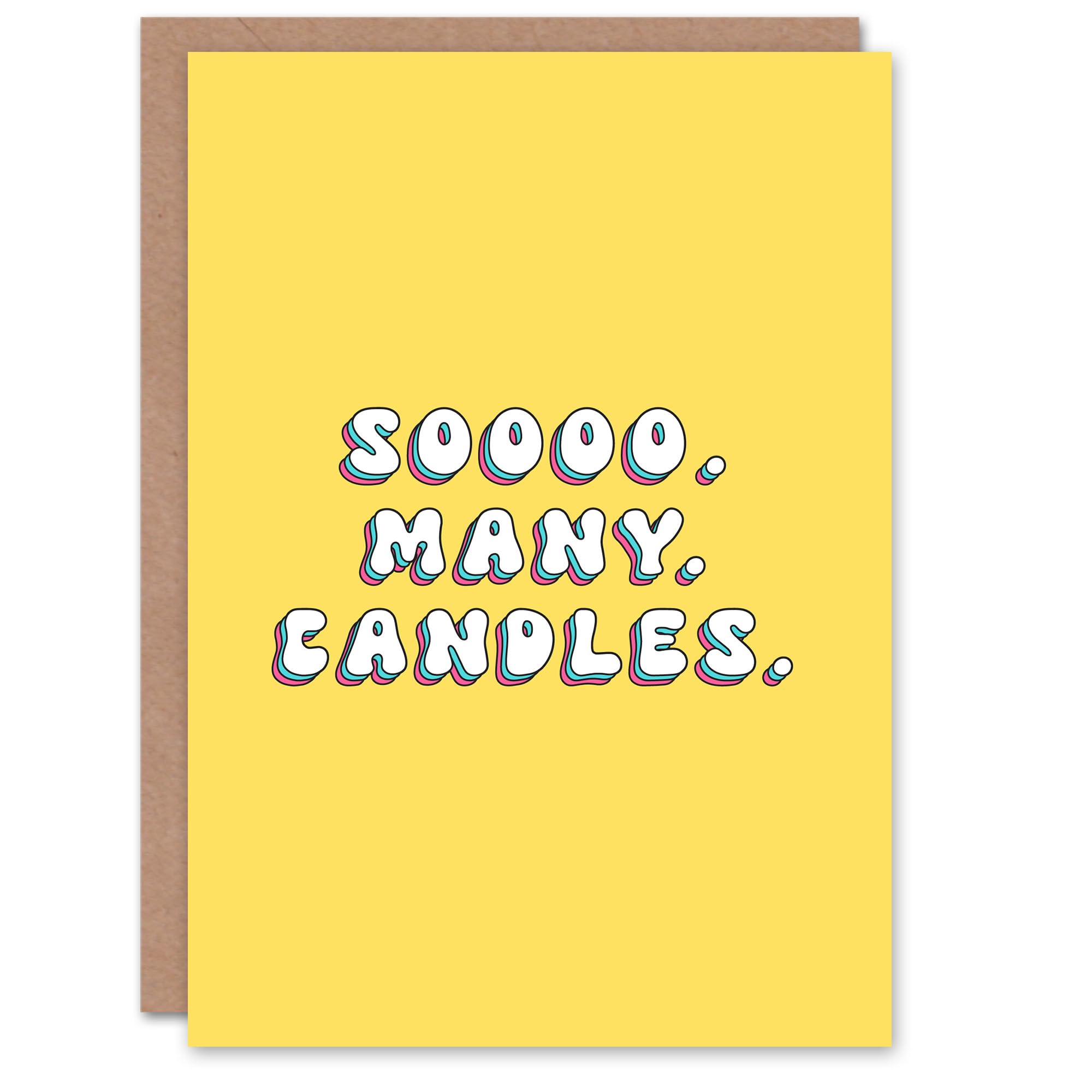 Birthday Card So Many Candles Fun Funny Happy Joke Humour For Her Greeting Card