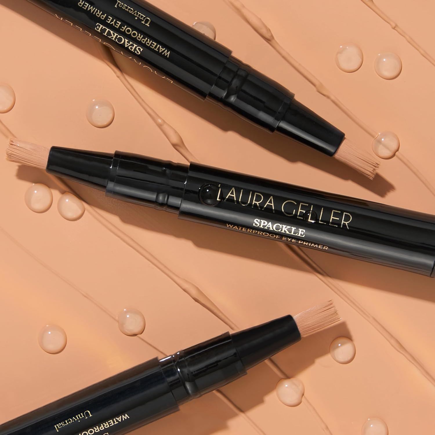 LAURA GELLER NEW YORK Waterproof Eye Spackle Eye Shadow Primer (Universal) - Langanhaltender Lidschatten-Primer zur Aufhellung der Haut und Reduzierung des Auftretens feiner Linien