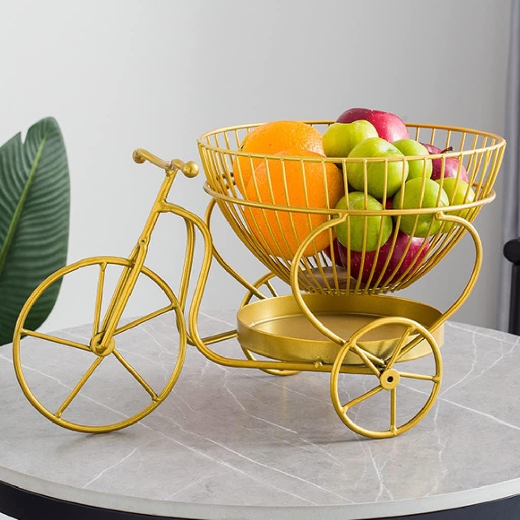 Stainless Steel Next In Crafts Multi-Layer Desktop Fruit Storage Basket Decor Bicycle Shaped Fruit Baskets Wire Baskets For Dining Table Kitchen Storage And Organizers, Round (B0CQYMFD8C) Amazon Price History, Amazon Price Tracker
