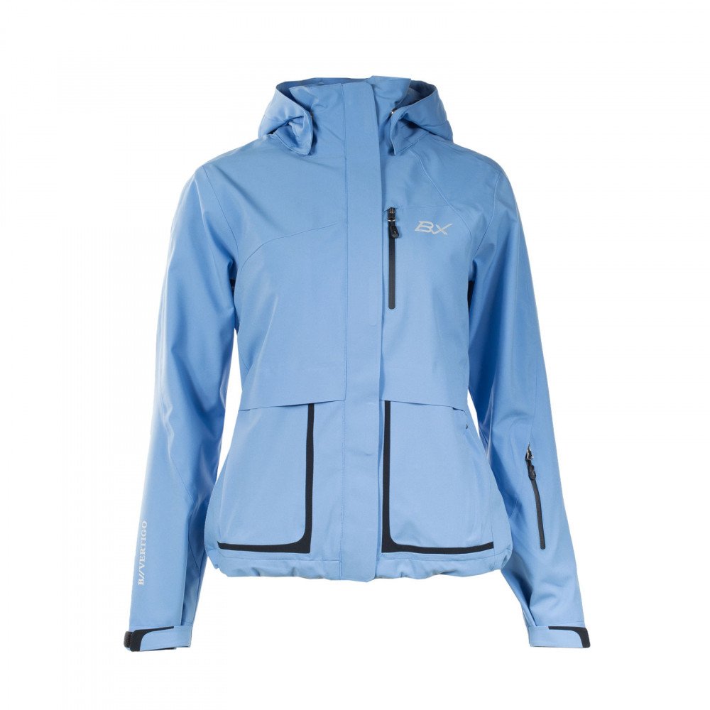 Horze B Vertigo Princeton Unisex Softshell Waterproof Jacket, Provence Blue - XS