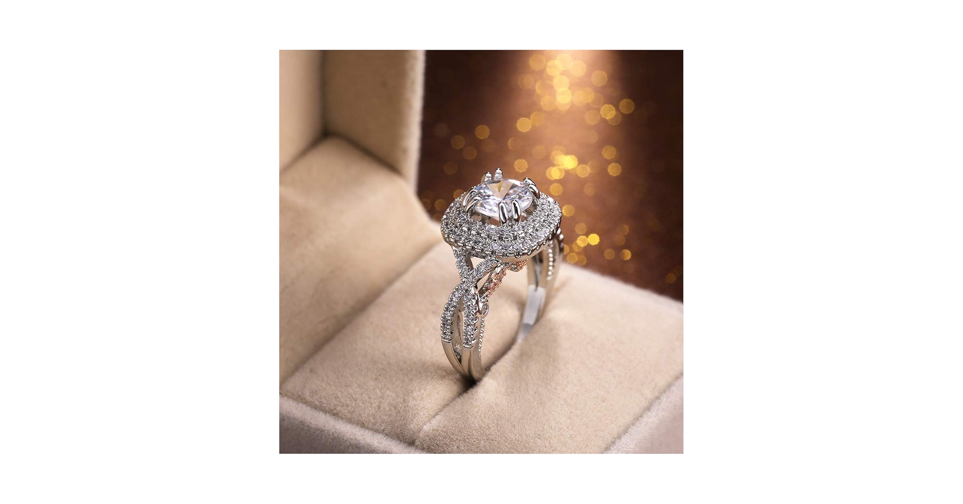 Vintage Gold × Silver Cushion Ring K18 2.32 Carat Cushion Shaped Antique Rose Cut Diamond in