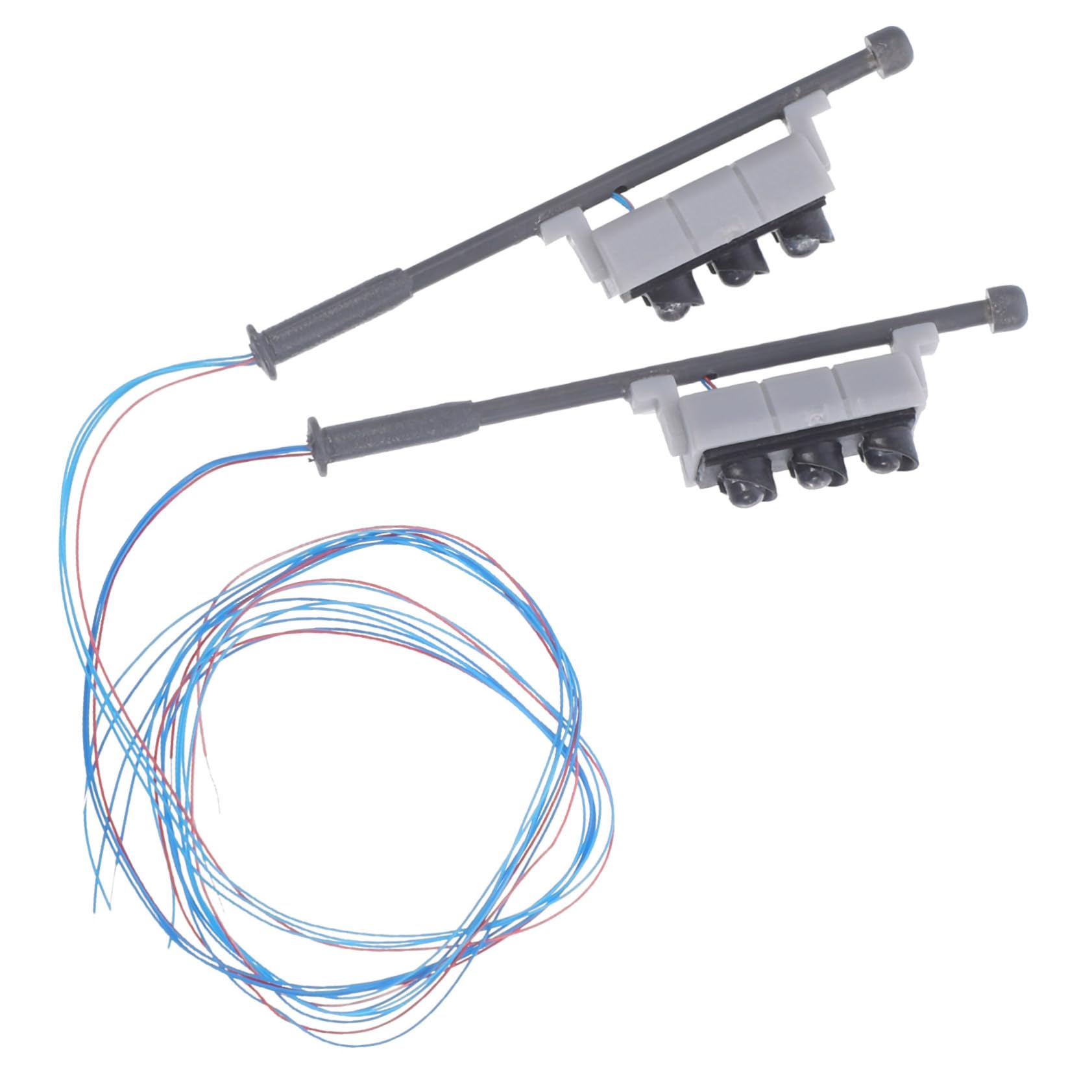 SEWACC Mini Landscape Decor Abs Metal Traffic Light Signal DIY Model Railroad Scenery Accessory