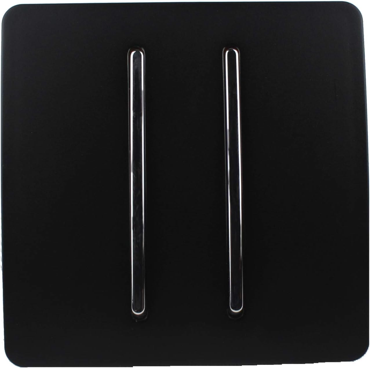 Trendi 2 Gang 2 Way 10 Amp Rocker Chrome Light Switch Amazon.co.uk