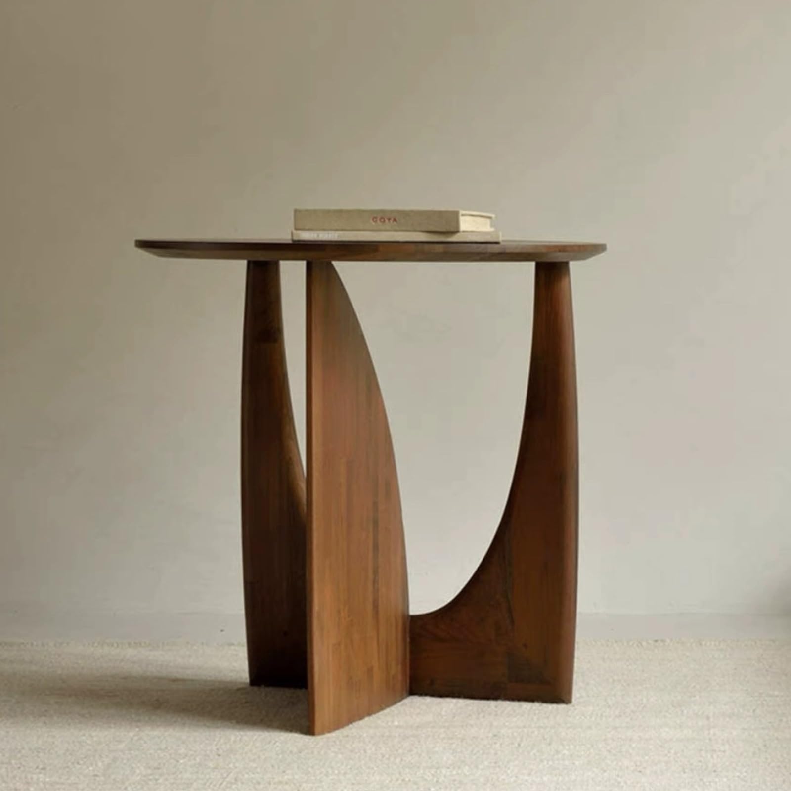 Table de chevet de style rétro au design géométrique chic