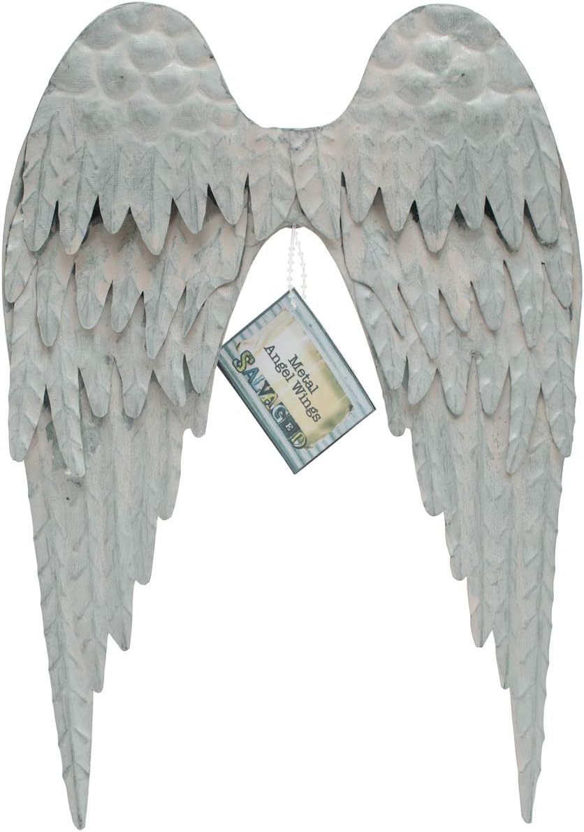 BCI Crafts Salvaged Metal Angel's Wings, Acrylic, Multicoloured, 0.45 x 7.15 x 10.4 cm