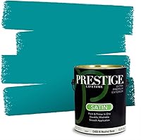 Vista 126 de Prestige Paints. - Base y pintura para exteriores en un solo galón, 1 galón. plano, comparable con Sherwin Williams Topsail.