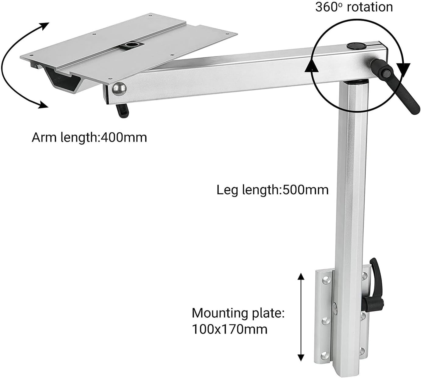 Removable Swivel Camper Table Leg,Telescopic Camper Table Leg,Height Adjustable RV Accessories,for Camper,Yacht,Camper,Caravan