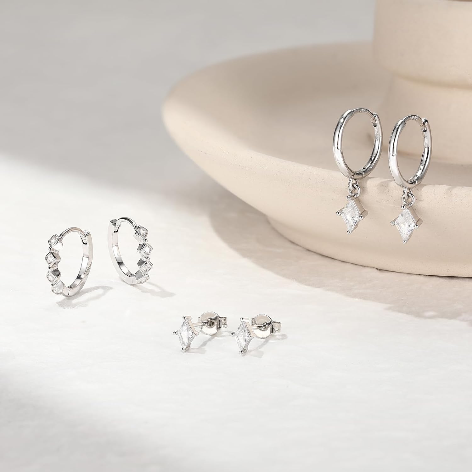 Gold Hoop Earrings Set for Women, Small 14K Gold Plated Earring Stacks, Cartilage Huggies Hoop Earring Sets For Multiple Piercing, Dainty Birthday Jewelry for Mom/Friend/Wife - Image 2