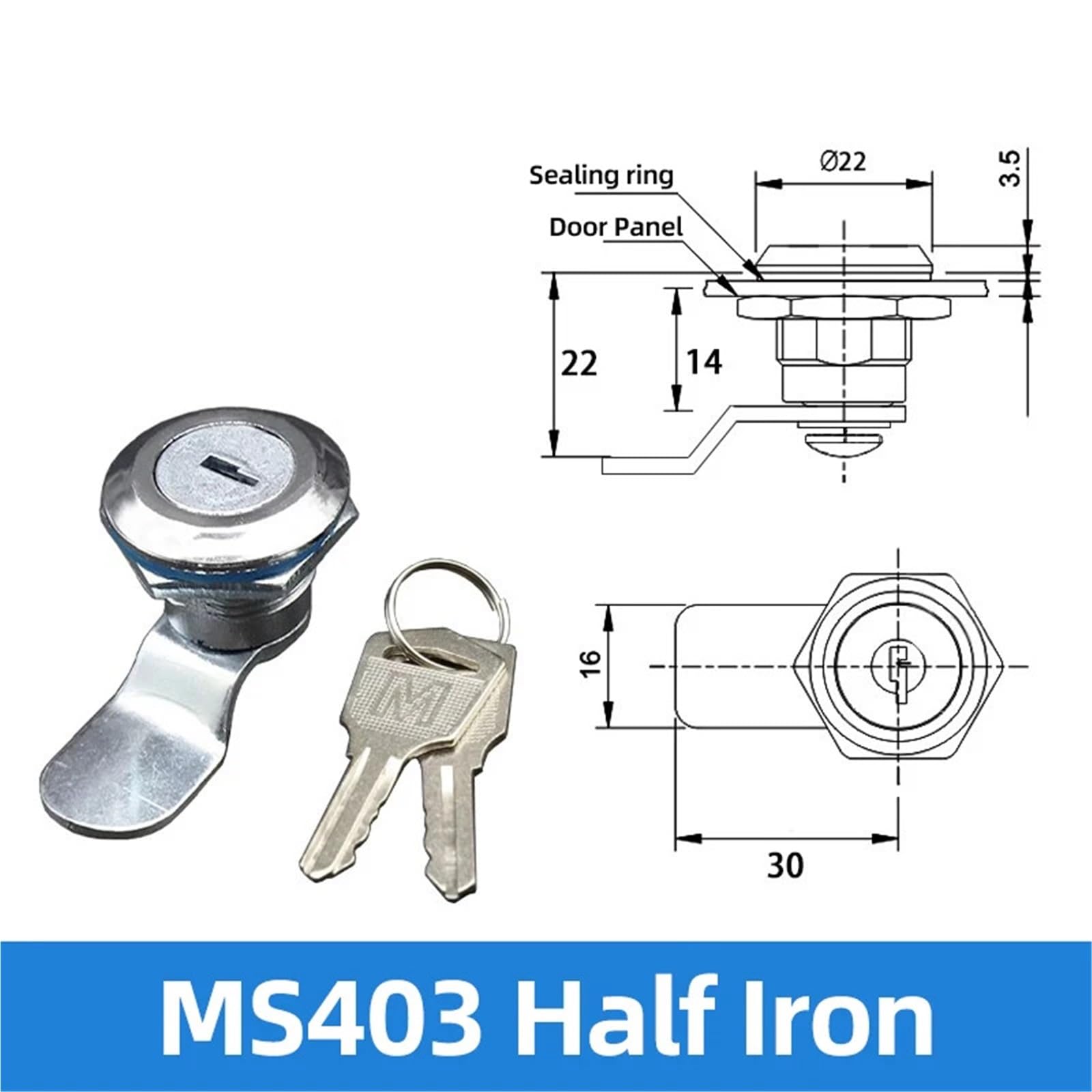 Zylinderschloss mit Nockenschloss, MS403 Water Electric Meter Box Distr Cab Circ 18m Small Iron CopperBusiness & Industrie, Elektronik & Messtechnik, Elektronische Bauelemente!(All Good Iron)
