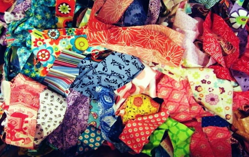 1pound Fabric Strips, Cotton Fabric