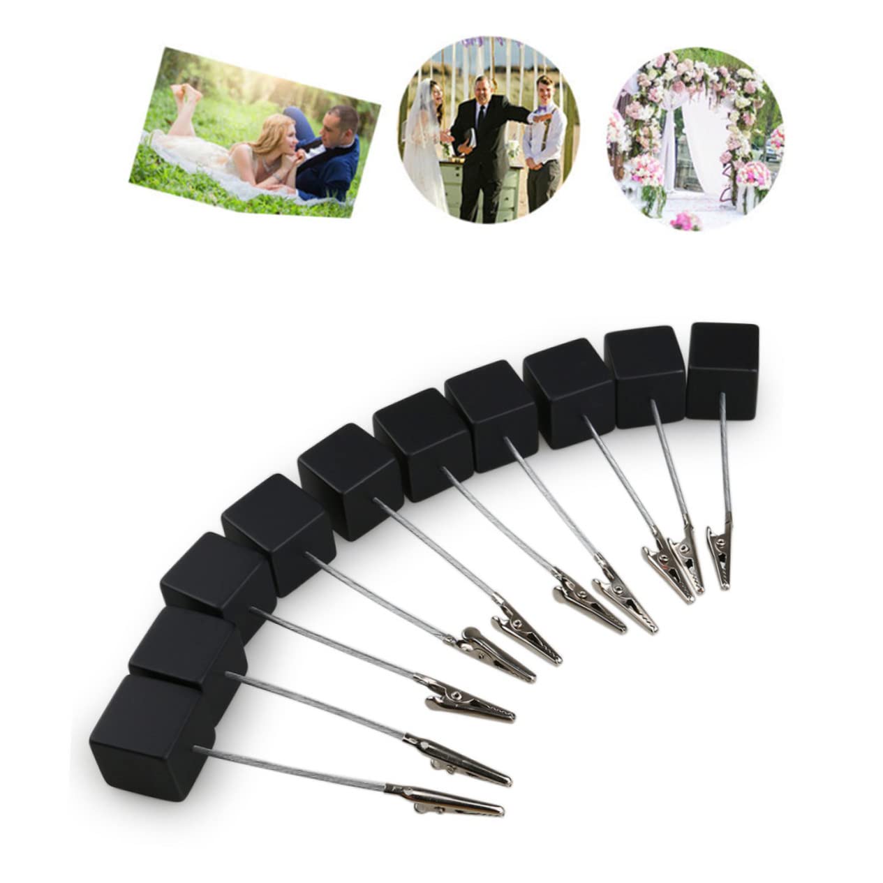 Tofficu 100 Pz Fermaglio Per Appunti Porta Clip Per Appunti Supporto Per Graffette Fotografiche Carta Supporto Per Morsetto Numerico Nota Portanumero Da Tavolo Portafoto Per Tavoli