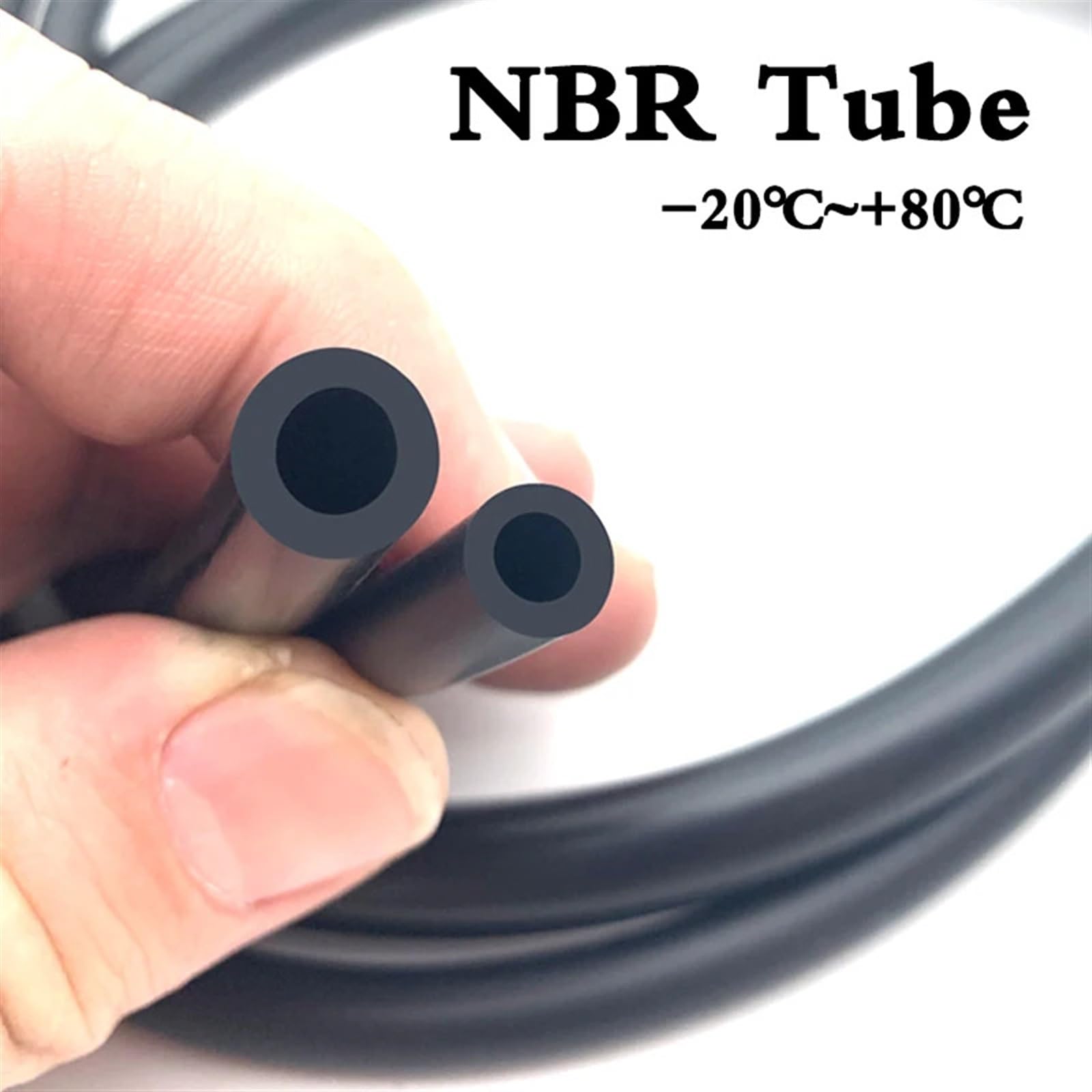 tubo benzina Tubo flessibile for carburante NBR da 2 m, 4x6 mm/4x7 mm/5x8 mm, tubo di mandata diesel, for carburatore, serbatoio, for(4M_OD 10XID 6MM)
