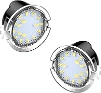 Vista 1 de Foco RUXIFEY de advertencia de charcos para espejo retrovisor lateral, con LED, compatible con Ford F150, Explorer, Edge, Expedition, Flex Fusion