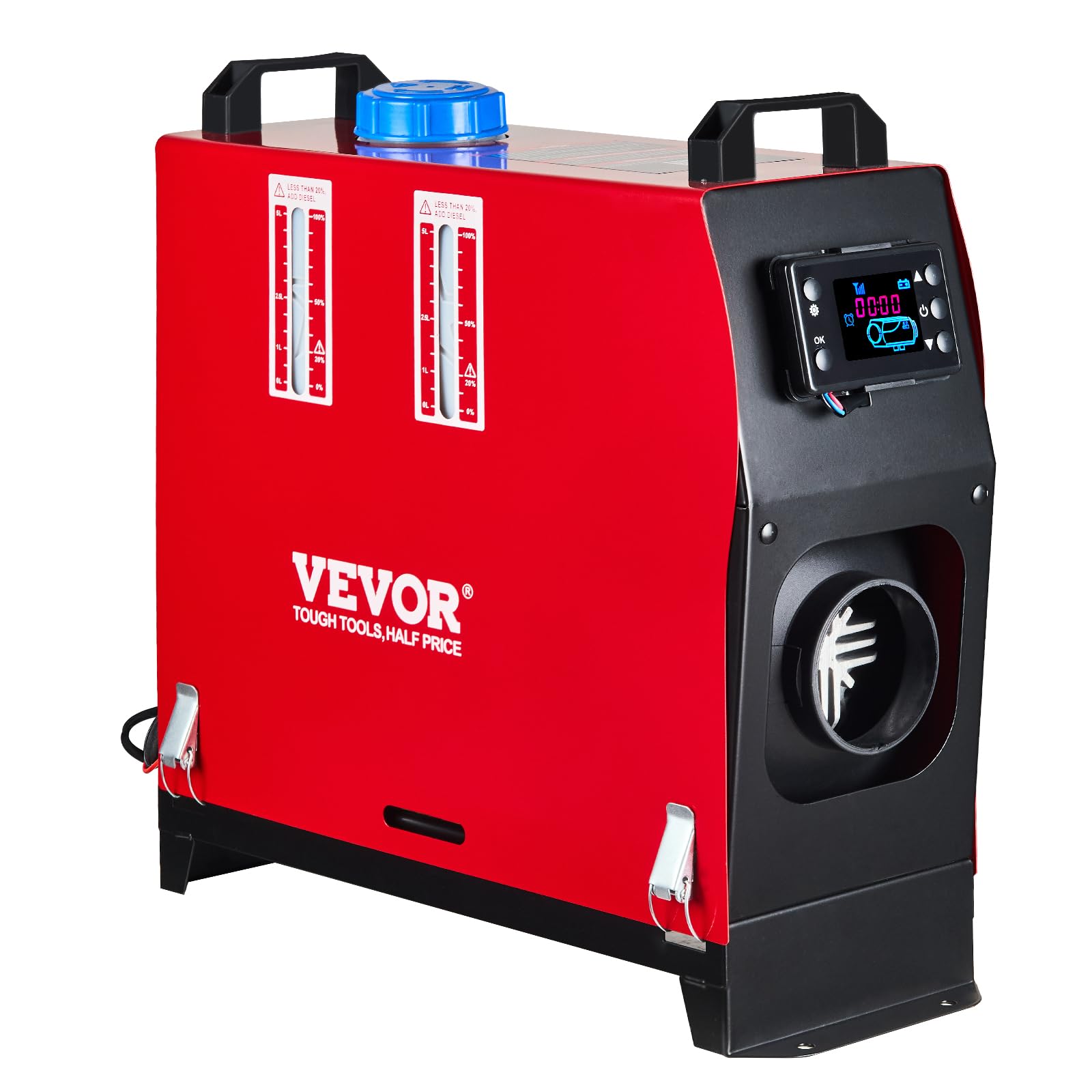 VEVOR Riscaldatore Diesel 12V Riscaldatore Aria Diesel per Auto da Parcheggio 8kW a Carburante con Telecomando e Monitor Termostato LCD per Auto, Camion, Camper, Barche Autobus