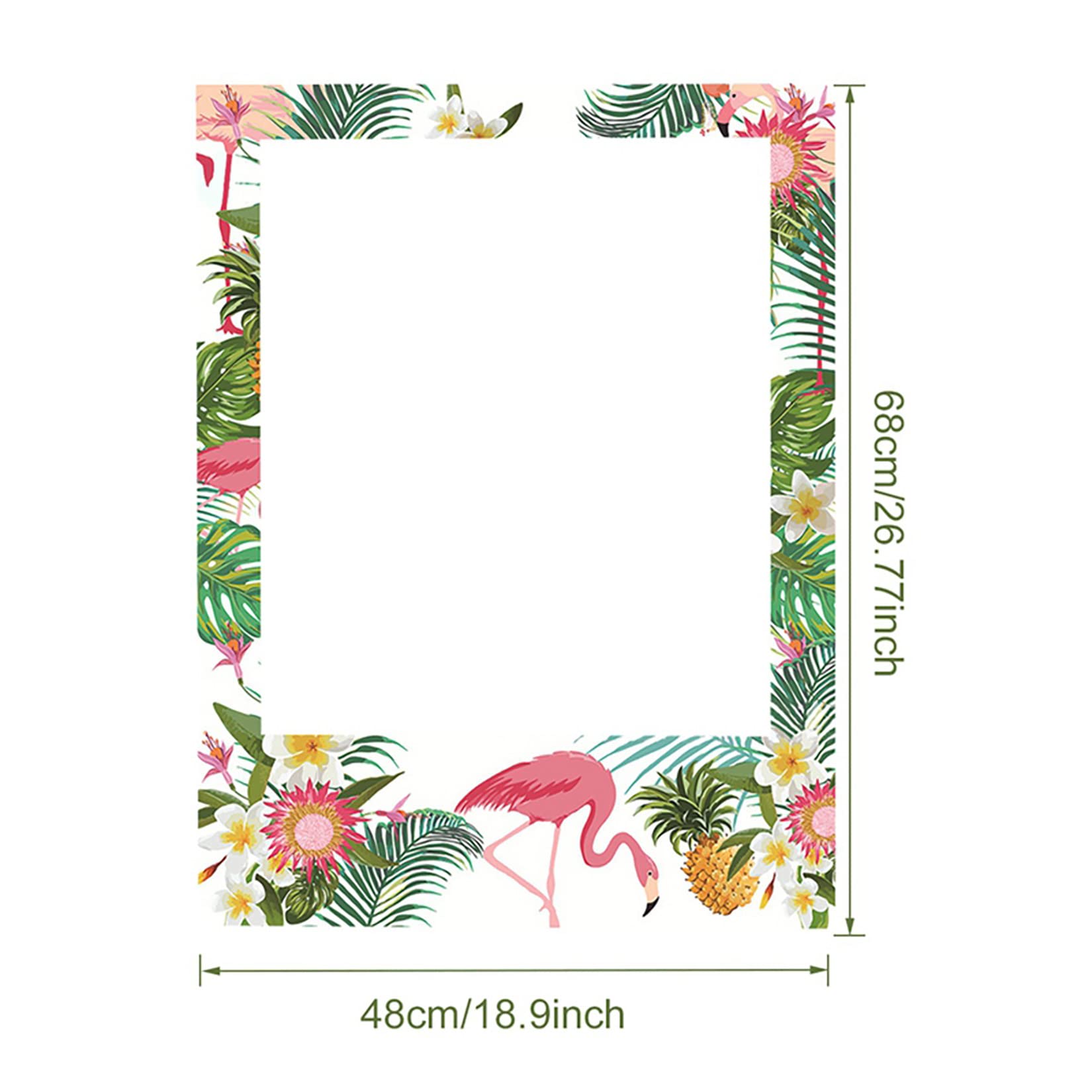 2 in 1 Luau Photo Booth Props Frame Party Supplies