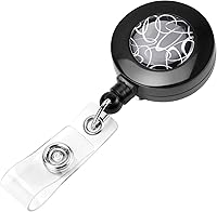 Vista 4 de Cordón negro para llaves con tira para el cuello genial, cordón con carrete retráctil para insignias, llavero largo y cómodo, llaveros estéticos