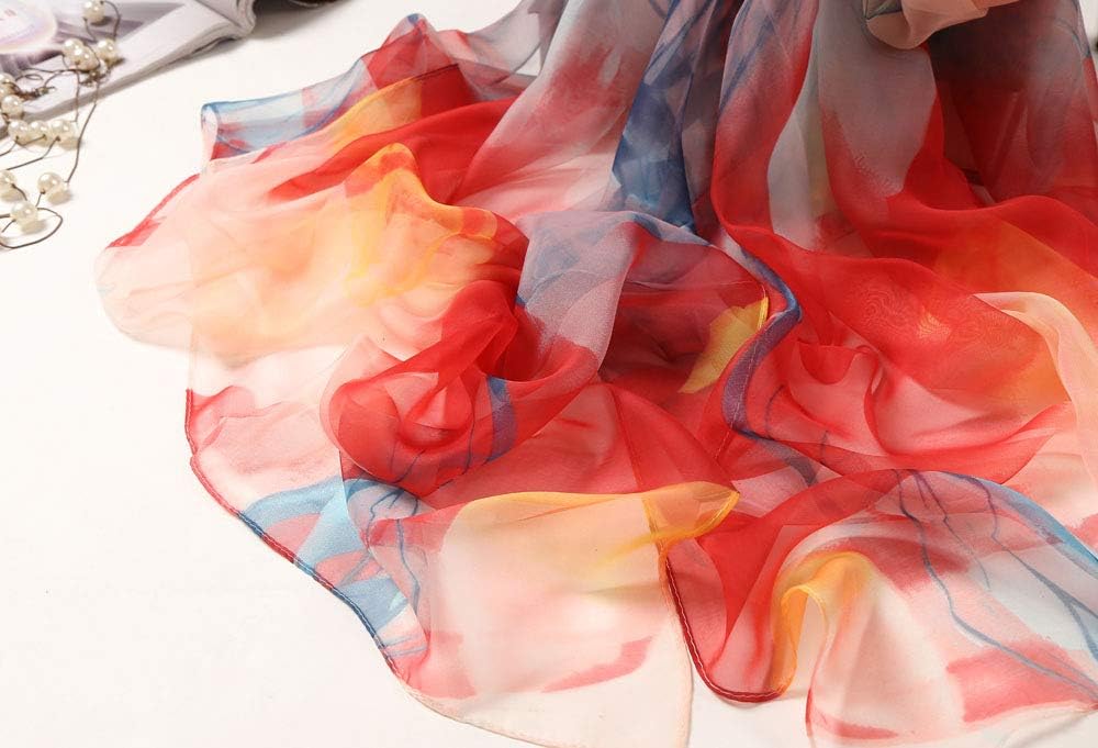 Acotavie Women's Scarf Fashion Pattern Long Lightweight Sunscreen Shawls Scarves Yt2