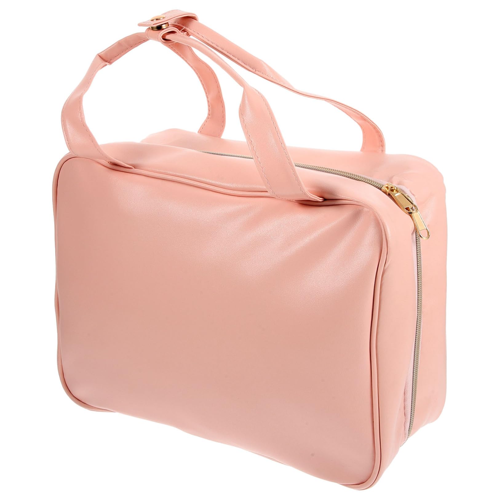 Borsa da Viaggio per Toilette Design Sospeso, Rosa in Pu | Organizer Capiente Scomparti Multipli e Tasche, Manico Integrato, Stile Raffinato per Spostamenti