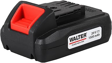 WALTER Li-Ion Akku 20 V – 1500 mAh, Kompatibel mit 3-in-1 Rasentrimmer, Akku-Hochentaster & Akku-Heckenschere, Leicht & Kompakt, Lange Lebensdauer, volle Leistung
