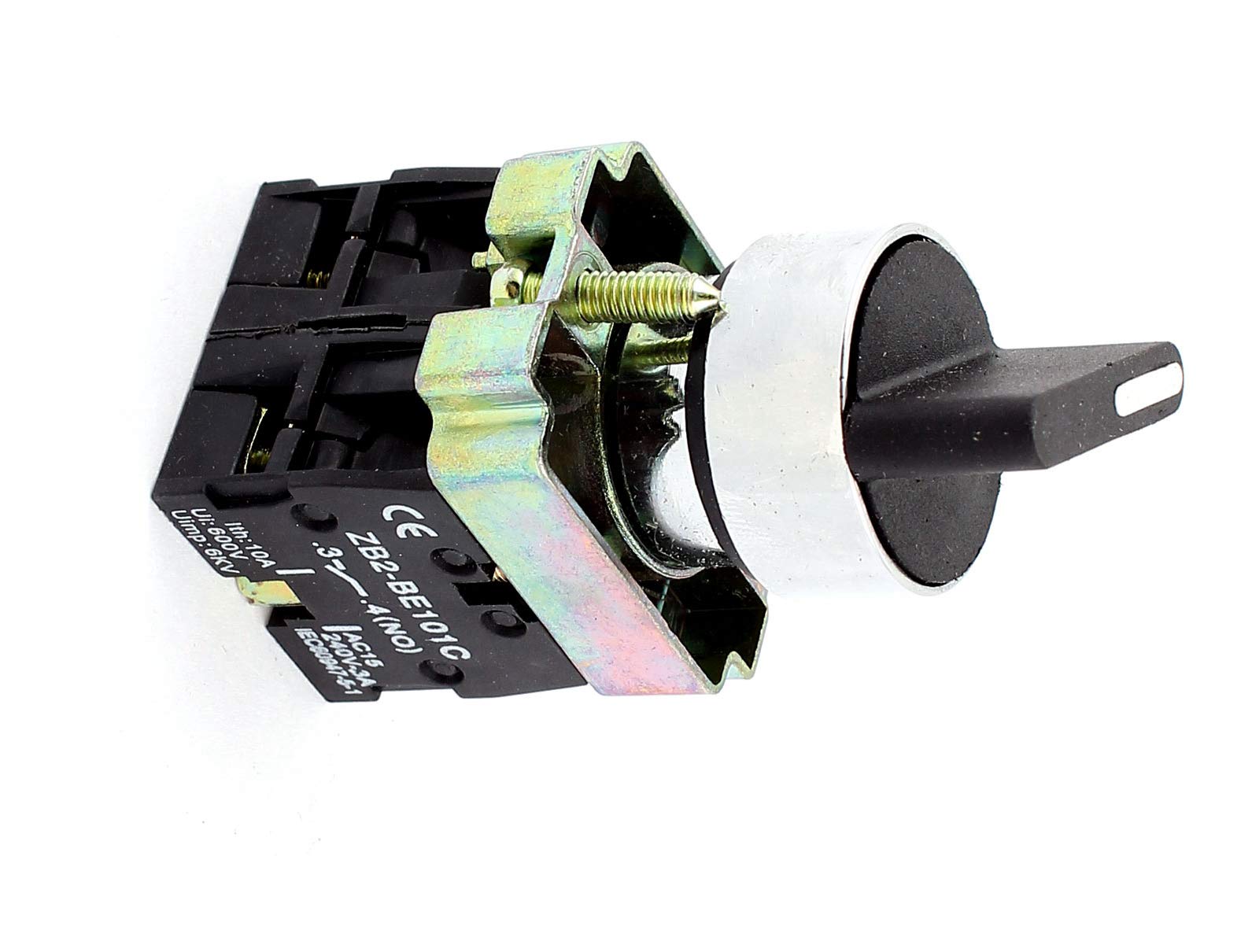 ZB2-BE101C - Interruptor de selección rotatorio de 3 posiciones (22 mm ZB2-BE101C - Interruptor de selección rotatorio de 3 posiciones (22 mm