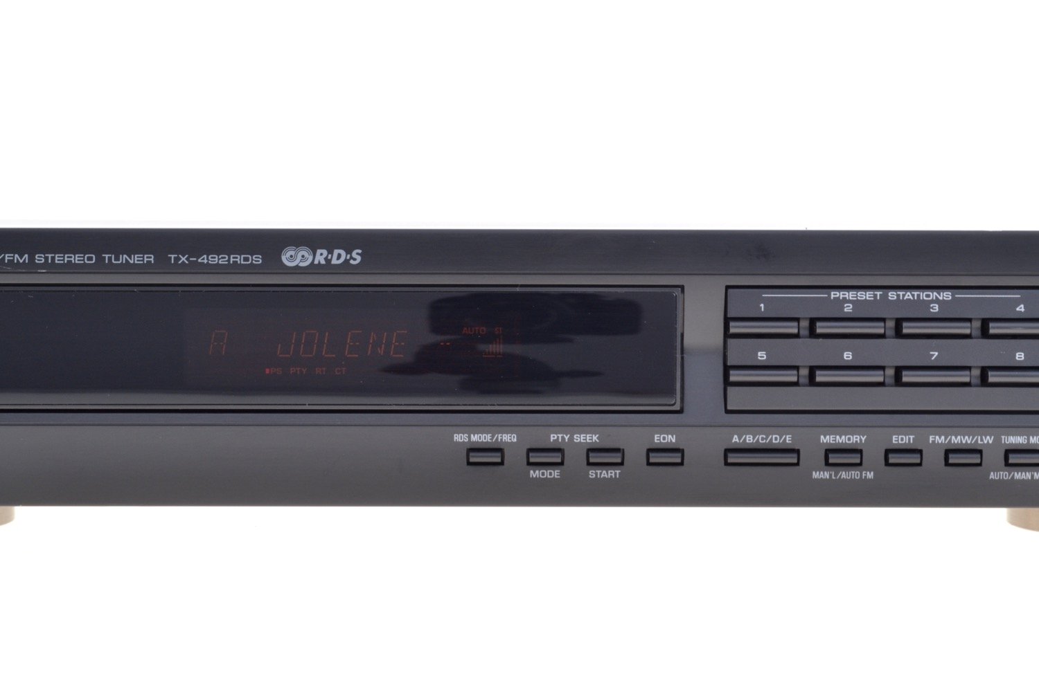 Tuner Yamaha TX-492 noir Fonction RDS PS, PTY, RT, CT, EON et PTY SEEK, mémorisation de 40 fréquences AM/FM