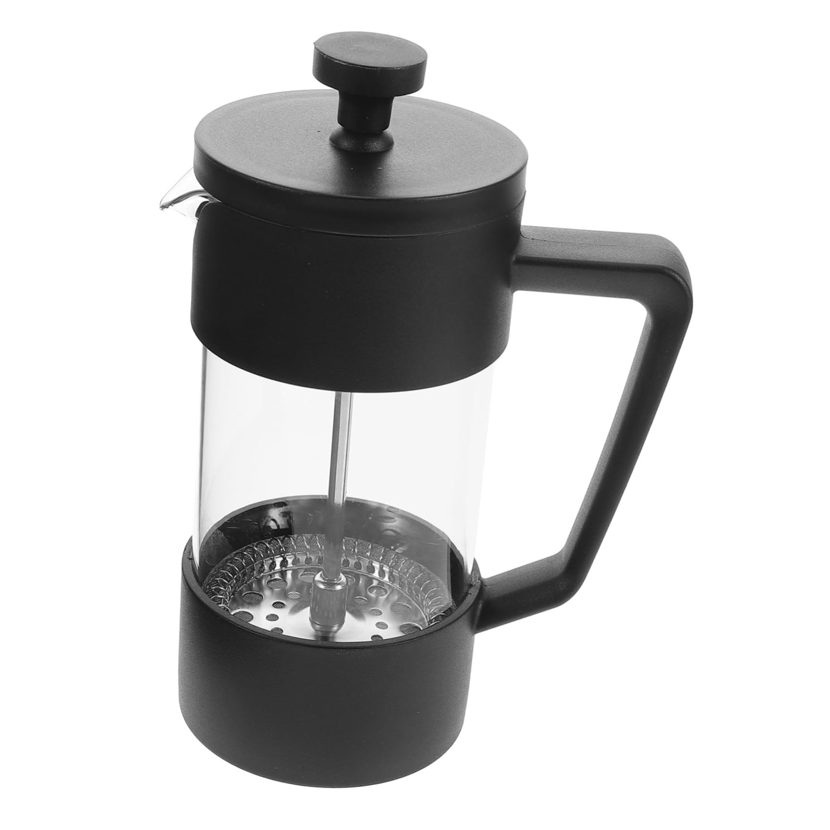 HONMEET Borosilicate Glass Coffee Press French Coffee Maker for Camping Travel Versatile Cold Brew Elegant Design for Home Kitchen Use