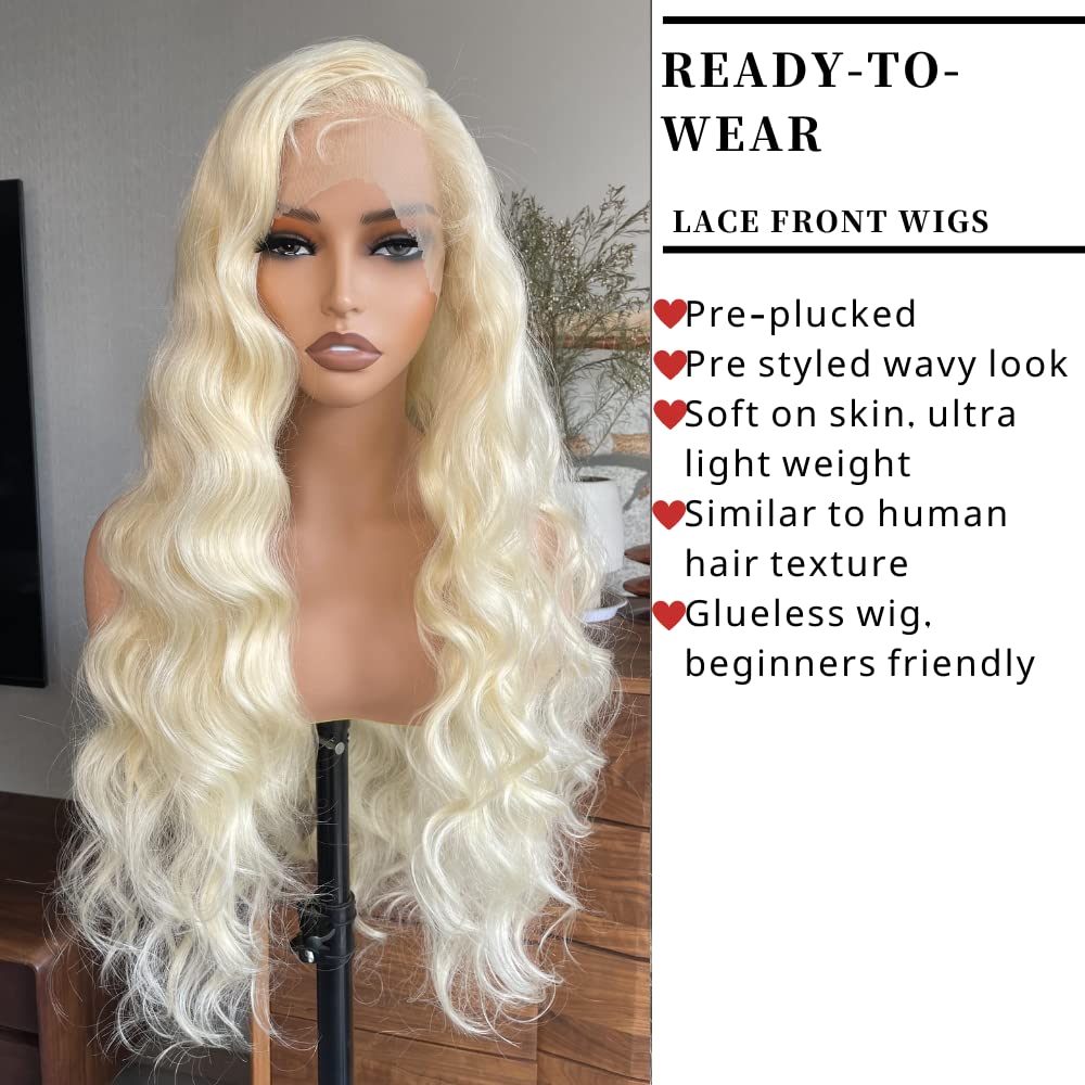 Amazon.com : LOLYDEER 32 Inch 613 Synthetic Lace Front Wig 