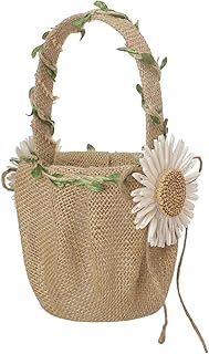 Obrączka poduszka i koszyk na kwiaty, vintage rustykalna konopa ślubna poduszka pierścień poduszka poduszka z hesyjnym pierścieniem poduszka na ślub przyjęcie ceremonia dekoracja