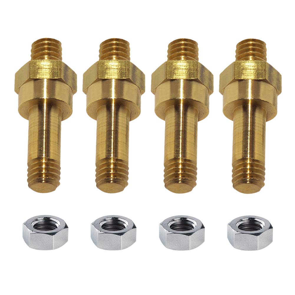 Ampper Brass Long Stud Side Post Battery Terminal Bolt, Standard