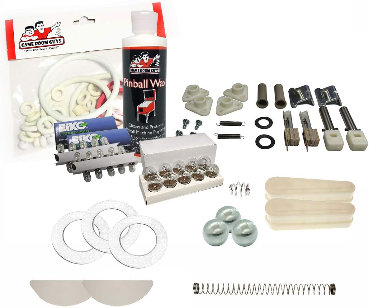 Game Room Guys 1989 Gottlieb Big House Pinball White Premium Maintenance Kit