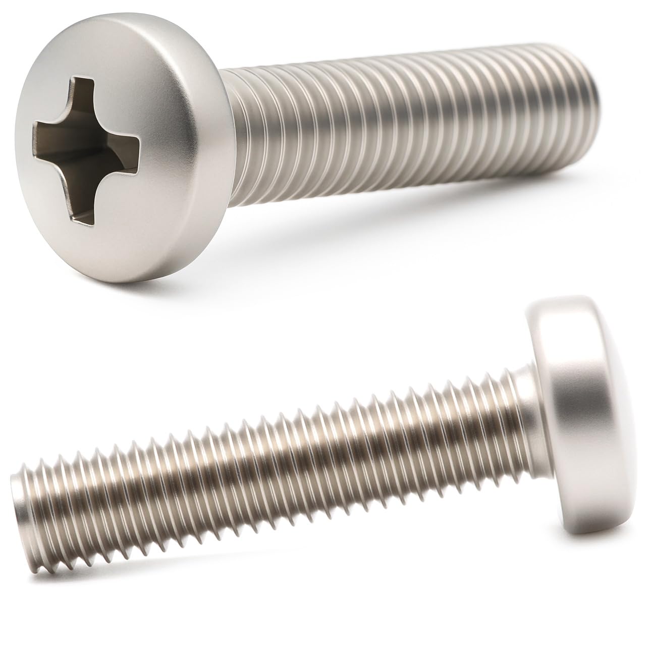 M5 (5mm x 25mm) A2 Stainless Steel Phillips Pan Head Machine Screws DIN 7985 (Pack of 20) F11B