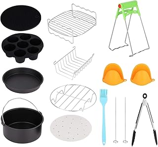 Zestawy do frytkownicy, 304 Spożywczy Stal nierdzewna Nietrujący nieprzywierający garnek 7in Uniwersalna odporność na ciepło Mniej tłustego bałaganu olejowego 12szt Gorący z akcesoriami do koszy na ci