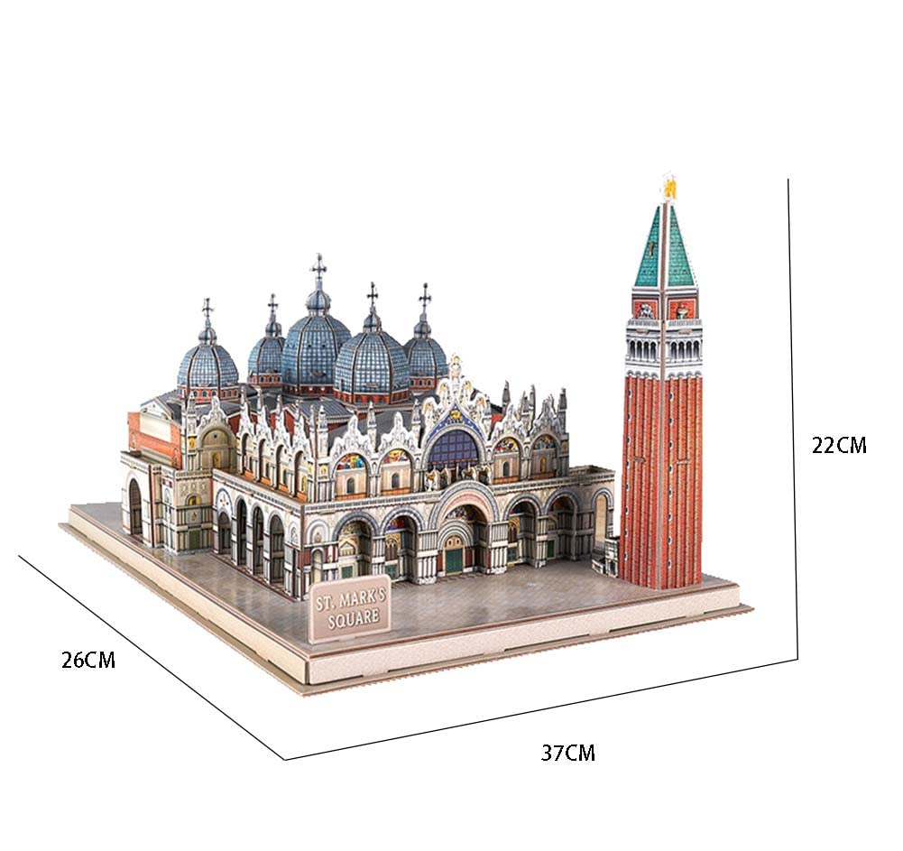 Amazon.co.jp: 3D子供のパズル、サンマルコ広場ヴェネツィアの建物の