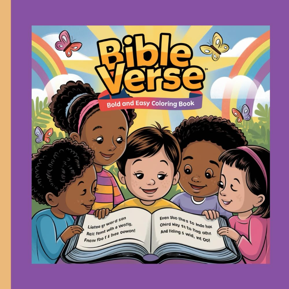 Bible Verse: Bold and Easy Coloring Book