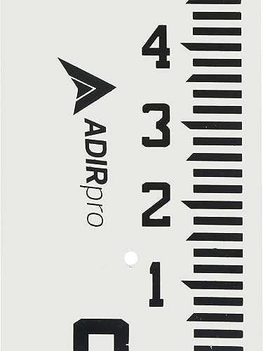 Vista 47 de AdirPro Medidor de flujo de 4 pulgadas de ancho, medidor de profundidad de agua de fibra de vidrio resistente, medidores de flujo