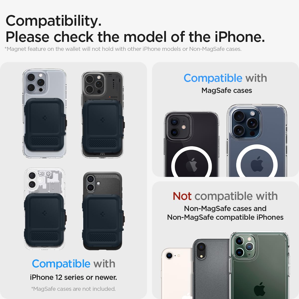 Spigen Lock Fit Magnetic MagSafe Wallet Card Holder Compatible with iPhone 17/16/15/14/13/12 Series and PixelSnap Cases for Pixel 10 Series - Image 2