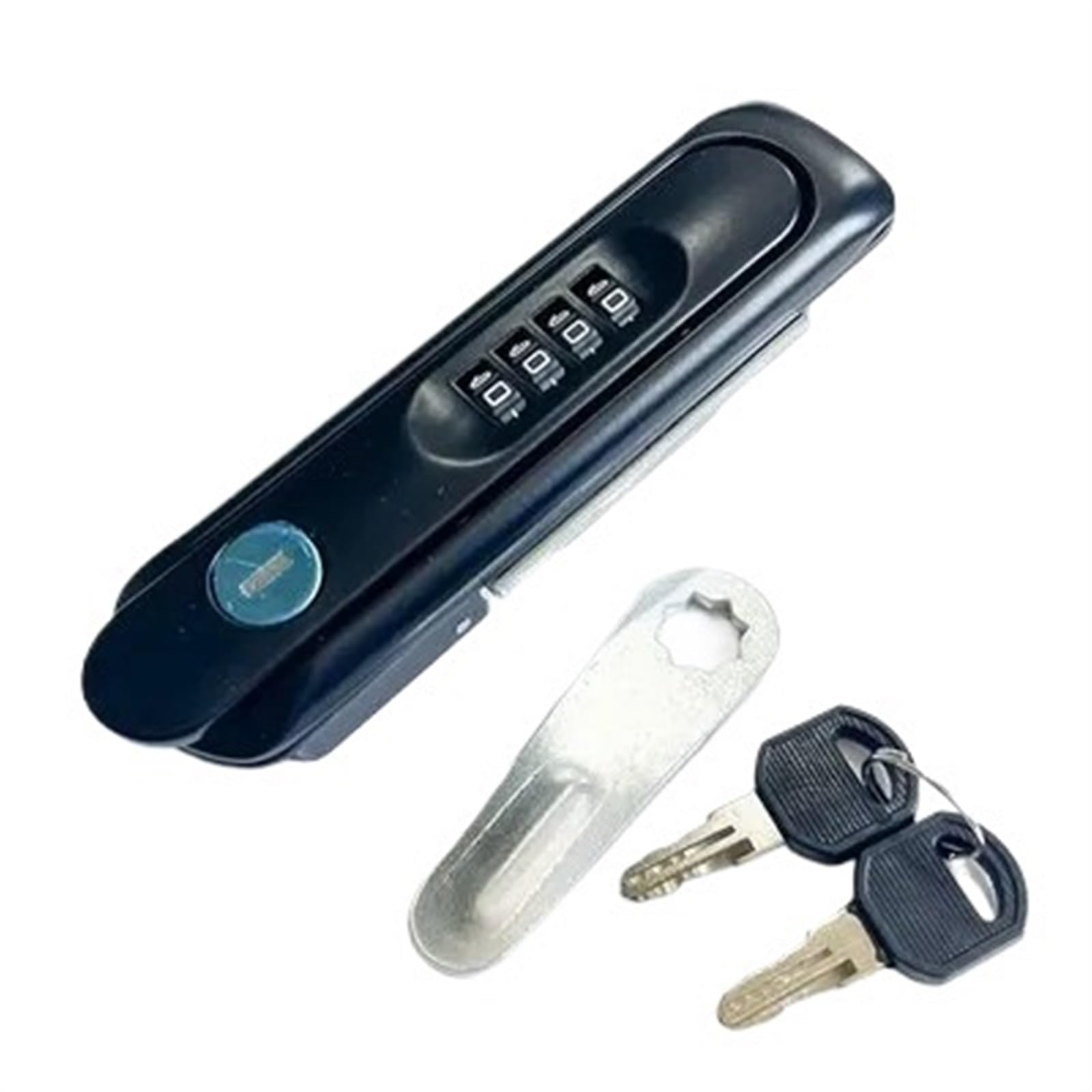 Password Lock of Charging Protection Box Charging Pile Control Cabinet Toolboks Handle Password Lock 1Pcs(Black)