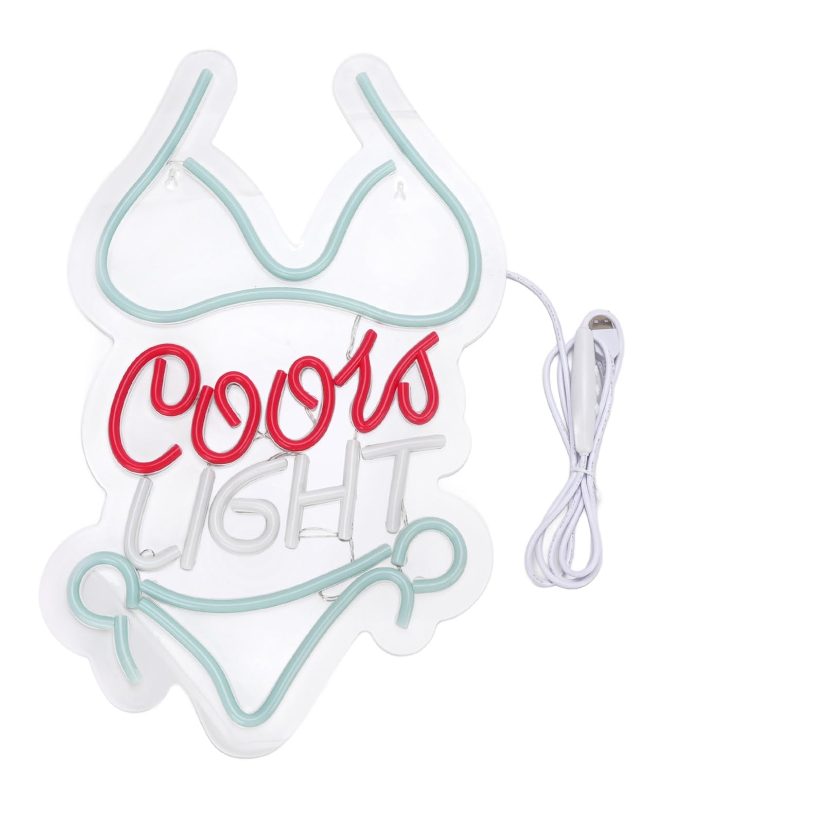 Letrero LED de neón acrílico con USB para pared de oficina y bar